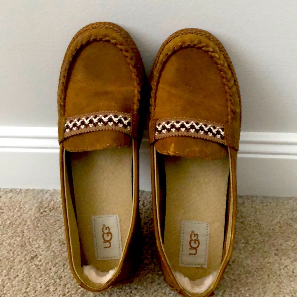 UGG leather loafers